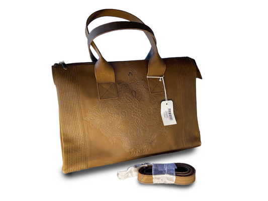 MY CLASSIC BAG L MID BROWN