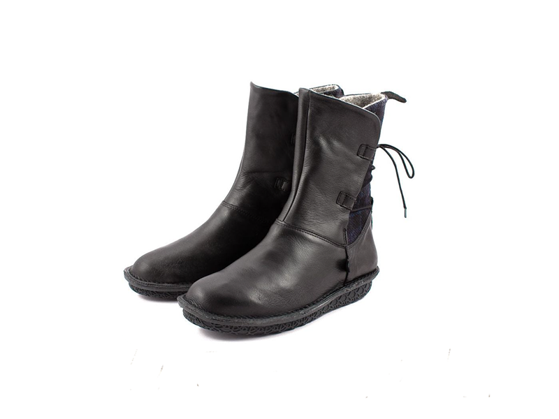 PIPER L - LEDER / TWEED - BROWN